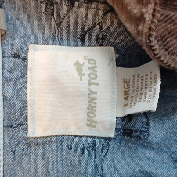 Toad and Co. Corduroy button up. Brown. Men's Large. - Picture 2 of 5